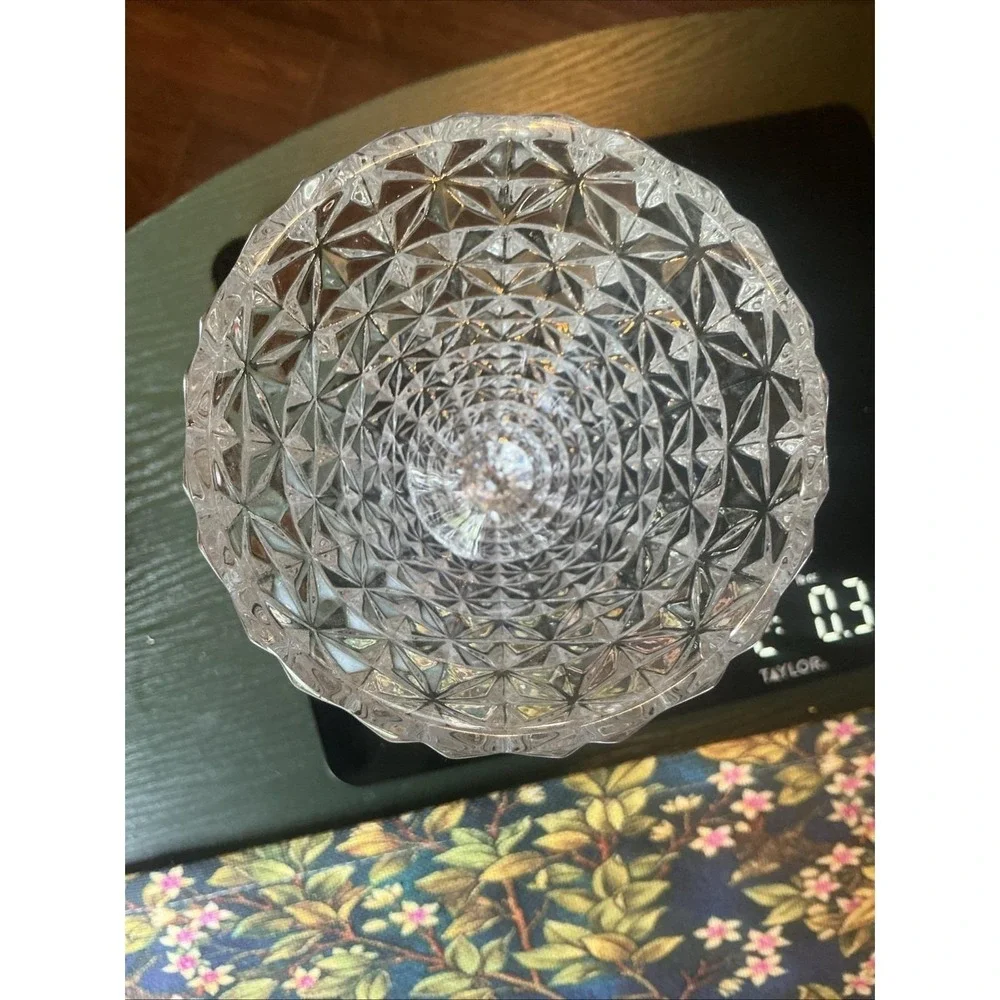 Vintage‎ Princess House 24% Heavy Lead Crystal Star Diamond Cut 8